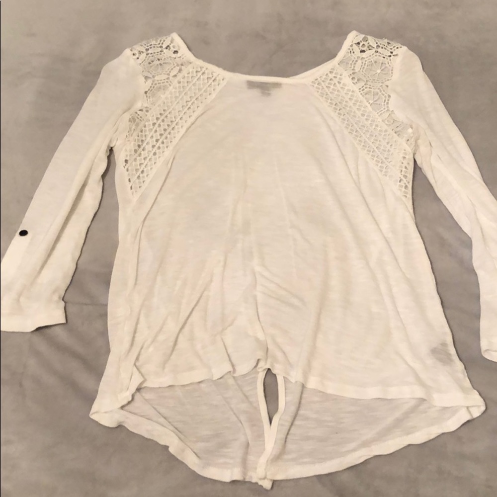 Verve Amí white mid sleeve dress shirt